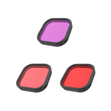 Filter - Telesin Lens Waterproof Filter Set GP-FLT-904 Red Pink Purple Filter - Telesin Lens Waterproof Filter Set GP-FLT-904 Red Pink Purple