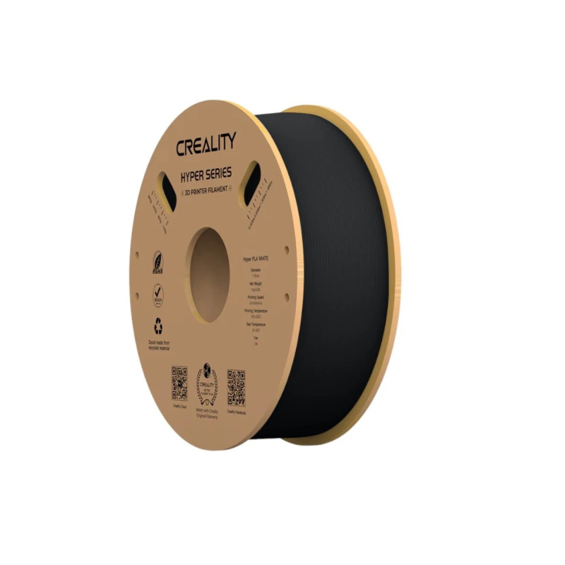 3D Spausdinimo Filamentas - Creality Hyper PLA 1,75 mm 190-230 °C 1kg Juoda