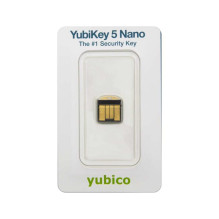 Security Key - Yubico YubiKey 5 Nano USB Security Key FIDO2, U2F Compatibility Security Key - Yubico YubiKey 5 Nano USB Security Key FIDO2, U2F Compatibility