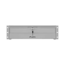 Lanberg 19" Rack Cabinet Drawer - Lanberg 19" 3U Steel Box 90 kg Load Capacity Gray Lanberg 19" Rack Cabinet Drawer - Lanberg 19" 3U Steel Box 90 kg Load Capacity Gray