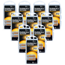 Girdėjimo aparatų baterija - Duracell Activair 312 60 vnt. 1.45V