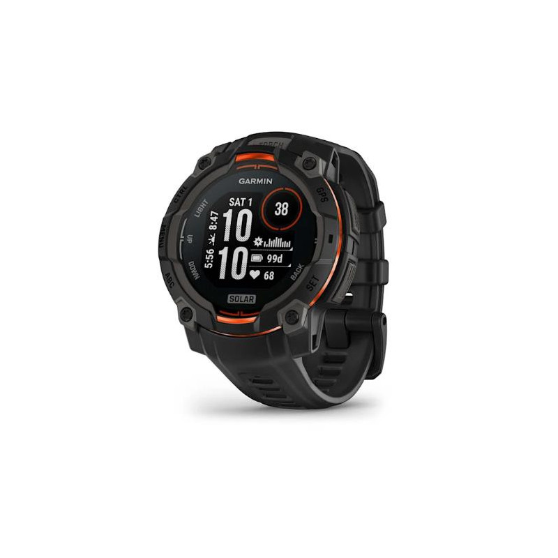SMARTWATCH INSTINCT 3 SOLAR / BLACK / BLK 010-02934-00 GARMIN