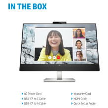 HP E-Series E27m G4 QHD USB-C Conferencing Monitor computer monitor