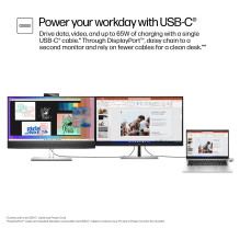 HP E serijos E27m G4 QHD USB-C konferencijų monitorius kompiuterio monitorius