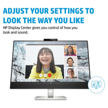 HP E serijos E27m G4 QHD USB-C konferencijų monitorius kompiuterio monitorius