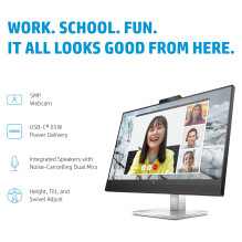 HP E serijos E27m G4 QHD USB-C konferencijų monitorius kompiuterio monitorius