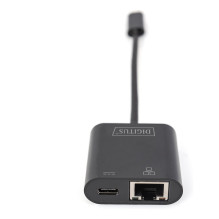 DIGITUS USB Type-C Gigabit Ethernet Adapter, PD Support. DIGITUS USB Type-C Gigabit Ethernet Adapter, PD Support.