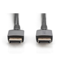 DIGITUS DisplayPort jungties kabelis 1 m aliuminio 8K juodas DIGITUS DisplayPort jungties kabelis 1 m aliuminio 8K juodas
