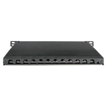 DIGITUS patch panel 10" Cat6A 12x RJ45 0.5U shielded black DIGITUS patch panel 10" Cat6A 12x RJ45 0.5U shielded black