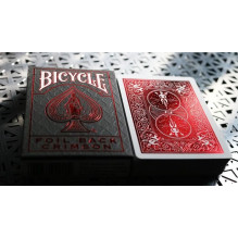 Bicycle Rider Back Metal Luxe Cards (Red) Bicycle Rider Back Metal Luxe Cards (Red)