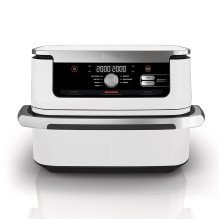 Ninja AF500EUWH fryer Double 10.4 L Stand-alone 2470 W Hot air fryer Silver, White Ninja AF500EUWH fryer Double 10.4 L Stand-alone 2470 W Hot air fryer Silver, White
