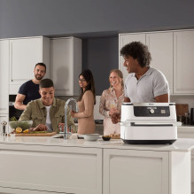 Ninja AF500EUWH gruzdintuvė Dviguba 10,4 l Atskirai pastatoma 2470 W Karšto oro gruzdintuvė Sidabrinė, Balta