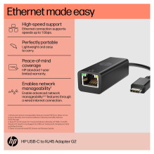 HP USB-C į RJ45 adapteris G2 sąsajos plokštės / adapteris