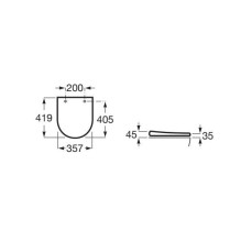 DANGT UNITA GAP ROUND LĖTAI NUSIL BALT 35.7 x 41.9 DANGT UNITA GAP ROUND LĖTAI NUSIL BALT 35.7 x 41.9