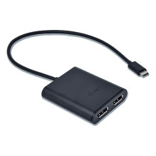 I-TEC USB-C 4K dvigubas DP adapteris. I-TEC USB-C 4K dvigubas DP adapteris.
