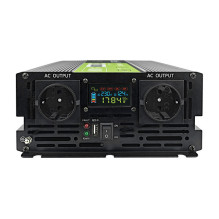 Green Cell PowerInverter LCD 12V 2000W / 40000W Car Inverter with Display - Pure Sine Power Adapter / Inverter Green Cell PowerInverter LCD 12V 2000W / 40000W Car Inverter with Display - Pure Sine Power Adapter / Inverter