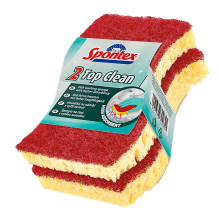 Cleaning sponge Spontex Top Clean, yellow, 2 pcs
