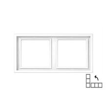 Dvivietis rėmelis LIREGUS MODERN, matinės baltos spalvos Dvivietis rėmelis LIREGUS MODERN, matinės baltos spalvos