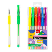 NEON GEL PENS 1MM 6PCS NEON GEL PENS 1MM 6PCS