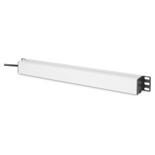 DIGITUS 9-way power strip, 19" aluminum, 1U, 2m, black DIGITUS 9-way power strip, 19" aluminum, 1U, 2m, black