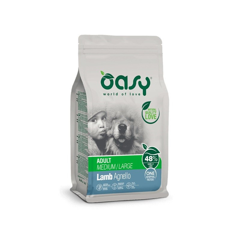 OASY One animal protein Medium &amp; Large Lamb Mono - dry dog food - 10kg