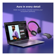 Lenovo ThinkPad Dual-Mode Wireless ANC Foldable Headset 8550 Aura Edition Teams USB-A Lenovo ThinkPad Dual-Mode Wireless ANC Foldable Headset 8550 Aura Edition Teams USB-A