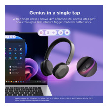 Lenovo ThinkPad Dual-Mode Wireless ANC Foldable Headset 8550 Aura Edition Teams USB-A Lenovo ThinkPad Dual-Mode Wireless ANC Foldable Headset 8550 Aura Edition Teams USB-A