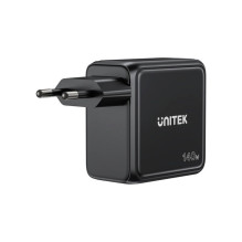 UNITEK GAN CHARGER WITH DISPLAY, 140W, 3xUSB-C UNITEK GAN CHARGER WITH DISPLAY, 140W, 3xUSB-C
