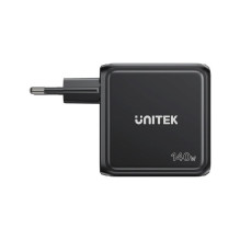 UNITEK GAN CHARGER WITH DISPLAY, 140W, 3xUSB-C UNITEK GAN CHARGER WITH DISPLAY, 140W, 3xUSB-C