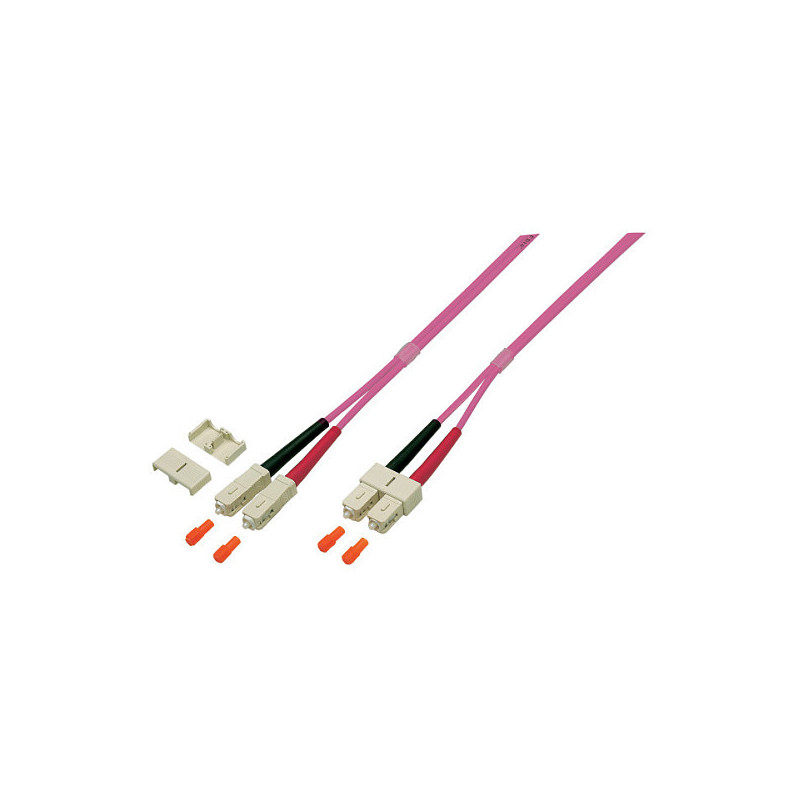EFB Duplex Patchkabel SC-SC 50 / 125 OM4 LSZH 3mm 0.5m violett
