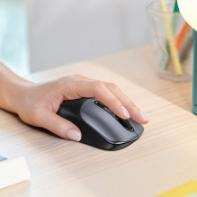 Wireless mouse Hoco 2,4G 1600 dpi GM28 black metal gray