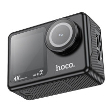 Sportinė kamera Hoco su dviem ekranais 1,3" + 2" 4K / 30 kadrų per sekundę DV101 juoda Sportinė kamera Hoco su dviem ekranais 1,3" + 2" 4K / 30 kadrų per sekundę DV101 juoda