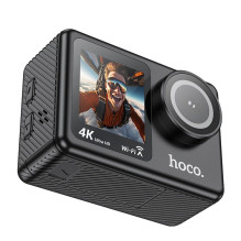 Sportinė kamera Hoco su dviem ekranais 1,3" + 2" 4K / 30 kadrų per sekundę DV101 juoda Sportinė kamera Hoco su dviem ekranais 1,3" + 2" 4K / 30 kadrų per sekundę DV101 juoda
