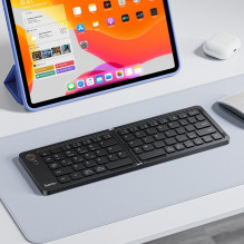 Belaidė sulankstoma QWERTY klaviatūra Hoco GM71 juoda Belaidė sulankstoma QWERTY klaviatūra Hoco GM71 juoda