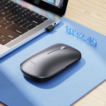 Wireless mouse dual-mode (Bluetooth, 2.4G) 1600 dpi Hoco GM43 grey Wireless mouse dual-mode (Bluetooth, 2.4G) 1600 dpi Hoco GM43 grey