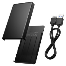 Hard drive enclosure HDD 2,5" SATA USB 3.0 to Micro B Hoco HB55 black Hard drive enclosure HDD 2,5" SATA USB 3.0 to Micro B Hoco HB55 black