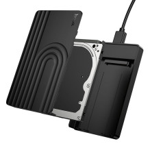 Kietojo disko korpusas HDD 2,5" SATA USB 3.0 į Micro B Hoco HB55 juodas Kietojo disko korpusas HDD 2,5" SATA USB 3.0 į Micro B Hoco HB55 juodas