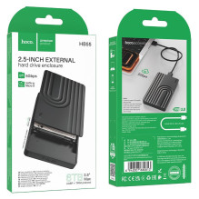 Hard drive enclosure HDD 2,5" SATA USB 3.0 to Micro B Hoco HB55 black Hard drive enclosure HDD 2,5" SATA USB 3.0 to Micro B Hoco HB55 black