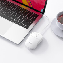 Laidinė pelė Hoco USB A 1600 dpi GM13 balta Laidinė pelė Hoco USB A 1600 dpi GM13 balta