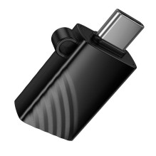 Kortelių skaitytuvas TF 2.0 USB-C Hoco HB53 juodas Kortelių skaitytuvas TF 2.0 USB-C Hoco HB53 juodas