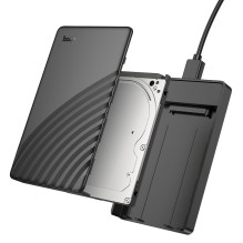 Hard drive enclosure HDD 2,5" SATA USB 3.0 to Micro Hoco HB46 black Hard drive enclosure HDD 2,5" SATA USB 3.0 to Micro Hoco HB46 black