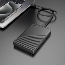 Hard drive enclosure HDD 2,5" SATA USB 3.0 to Micro Hoco HB46 black Hard drive enclosure HDD 2,5" SATA USB 3.0 to Micro Hoco HB46 black