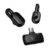 Belaidis prisegamas mikrofonas USB C Hoco L27 juodas Belaidis prisegamas mikrofonas USB C Hoco L27 juodas