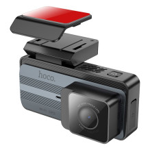 Automobilio vaizdo registratorius Hoco su 3,69" 2K ekranu + galine kamera 720P / 25 kadrais per sekundę GPS DV12 si