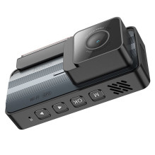 Automobilio vaizdo registratorius Hoco su 3,69" 2K ekranu + galine kamera 720P / 25 kadrais per sekundę GPS DV12 si
