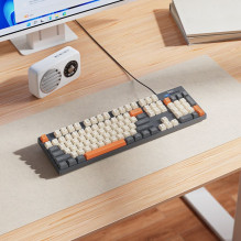 Laidinė QWERTY klaviatūra Hoco GM61 trijų spalvų (balta, pilka, oranžinė)