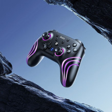 Belaidis žaidimų pultas Hoco GA2, skirtas Nintendo Switch 1 / 2 / PC, juodas Belaidis žaidimų pultas Hoco GA2, skirtas Nintendo Switch 1 / 2 / PC, juodas