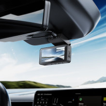 Automobilio vaizdo registratorius Hoco su 3,69" 2K ekranu + galine kamera 720P / 25 kadrais per sekundę GPS DV12 si