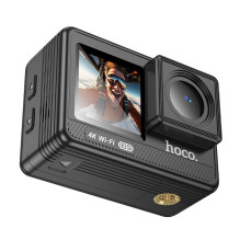 Sports camera Hoco with two screens 1,3" + 2" anti-shake IPS 4K / 30fps DV102 black