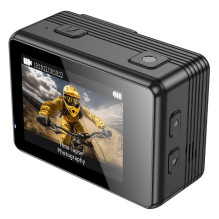 Sports camera Hoco with two screens 1,3" + 2" anti-shake IPS 4K / 30fps DV102 black